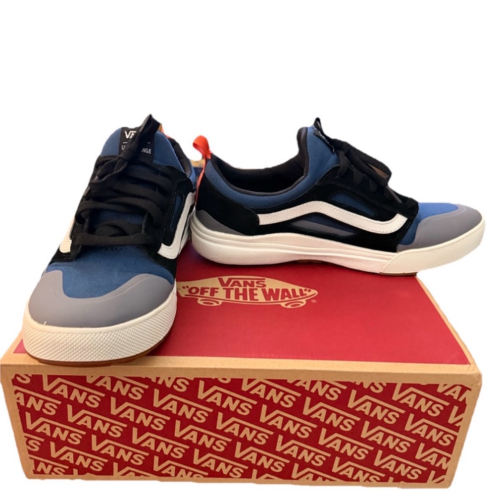 Vans UltraRange 3D Sneakers Gibraltar Sea Men’s Size 12 Blue, Black, White, Gray